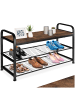tectake Flurregal aus Holz und Stahl, 91 x 36 x 55 cm