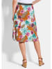 GOLDNER Kurzgröße:  Druckrock mit Blumenmuster in bunt / gemustert