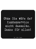 Mr. & Mrs. Panda Mousepad Spruch Kundendienstmitarbeiter Dankesc... in Schwarz