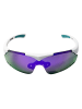 YEAZ SUNUP Set Magnet-Sport-Sonnenbrille in mattweiß