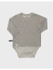 OrganicEra Baby Langarm-Bodyshirt in Grey Melange