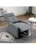 HOMCOM Fernsehsessel mit Liegefunktion-87L x 67B x 98H cm-Grau