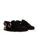 Divine Factory Leder-Pantoletten Noga Boreal BS Edge Schwarz