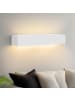 ZMH Wandleuchte in weiß G9 Up and Down Design L 52CM Gips Modern Hallampe
