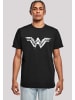 F4NT4STIC T-Shirt DC Comics Wonder Woman Distressed Logo in schwarz