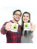 Mr. & Mrs. Panda Kindertasse Avocado Glücklich mit Spruch in Weiß