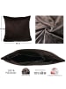 JACK 2er Set Teddy Flausch Kissen 40x40cm in braun