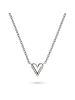 Tamaris Halskette Edgy Heart in silber