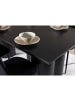 ebuy24 Essgruppe Olivia (7-teilig) Schwarz 100 x 210 cm