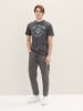 Tom Tailor Logo T-Shirt 2-er Pack Kurzarm Set mit Logo Print in Grau-2