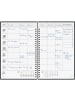 BRUNNEN Familienplaner A5 1 Woche/2 Seiten Hardcover-Einband Blossom 2026