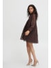 b.young Blusenkleid BYHIMA SHORT DRESS - 20812474 verspieltes Blusenkleid mit Rüschen in Braun
