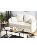 Beliani 2-Sitzer Sofa HOVIN in Beige/Schwarz - (W) 166 x (H) 84 x (L) 92 cm