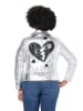 Angel of Style Lederjacke in silber