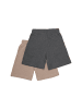 Minymo Sweatshorts MIBasic 2er-Pack in Braun