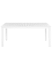 Beliani Gartentisch SKALOMA in Weiß - (W) 90 x (H) 74 x (L) 180 cm