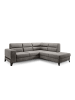 MF Design Cassada Recamiere Rechts in Mausgrau -  (L) 237 x (B) 277 x (H) 100 cm