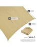 tectake Sonnensegel Sunny umfangreiches Montagematerial, Sand