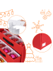 relaxdays Weihnachtskugel-Aufbewahrungsbox in Rot - (B)36,5 x (H)40 x (T)36,5 cm