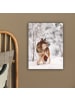 OnlyWow Leinwand Bilder Haselnussfarben