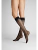 Hudson Feinkniestrümpfe Simply 20 2-Pack druckfreier Bund in Black