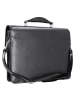 Alassio Faenza Aktentasche Leder 40 cm Laptopfach schwarz