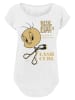 F4NT4STIC Long Cut T-Shirt Tweety Lash Curls in weiß