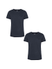 BLEND Einfarbiges Rundhals T-Shirt 2er Stück Set BHNOEL in Blau-2
