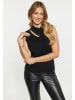 faina Damen Elegant Top in SCHWARZ