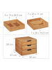 relaxdays Schreibtisch Organizer 3 Schubladen