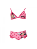 Disney Minnie Mouse Minnie Mouse Bikini Badeanzug für Mädchen Farbenfroher Schwimmkleidung in Pink