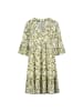 Eight2Nine Kleid in flowers: bright sage green-offwhite