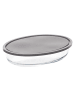 5five Simply Smart Lebensmittelbehälter OVAL GLASFORM in Transparent, 30 x 21 cm