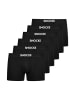 SNOCKS Boxershorts aus Bio-Baumwolle Schwarz 6 Stück