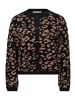 BETTY & CO Strick-Cardigan mit Jacquard in Black/Camel