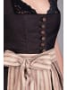 Edelnice Midi Dirndl Dorothea in schwarz, beige