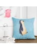Mr. & Mrs. Panda sitzkissen Pinguin mHerzieren ohne Spruch in Eisblau