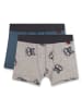 Sanetta Boxershort 2er Pack in Blau/Grau