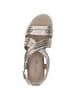 Caprice Sandale in PLATIN METAL.