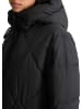 Marc O'Polo DENIM Lange Kapuzen-Steppjacke relaxed in Schwarz