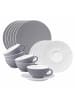 Seltmann Weiden 18er Set Teeservice Life Fashion in Elegant Grey