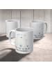 Mr. & Mrs. Panda Kaffeetasse Eisbär Faul mit Spruch in Weiß