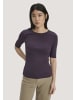Hessnatur Softrib T-Shirt in dunkle traube