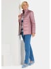 GOLDNER Kurzgröße:  Steppjacke Übergangsjacke mit Muster-Mix in rosé