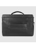 Piquadro Carl Aktentasche RFID Schutz Leder 43 cm Laptopfach in black