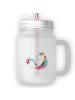 Mr. & Mrs. Panda Trinkglas Mason Jar Einhorn Wolke 7 ohne Spruch in Transparent