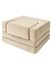 relaxdays 4tlg. Kindersessel Set "Cord" in Beige - (B)65 x (H)40 x (T)65 cm