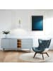 home24 home24 Sideboard 180 cm (1er Set) - Blaugrau - MDF & Massivholz Buche - 180.0 x 75.0 x 40.0 cm in Blaugrau