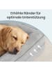Feandrea Hundebett Blomfy in Hellgrau - (B)112 x (H)17 x (T)81 cm