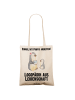 Mr. & Mrs. Panda Tote Bag Logopädin Leidenschaft mit Spruch in Creme